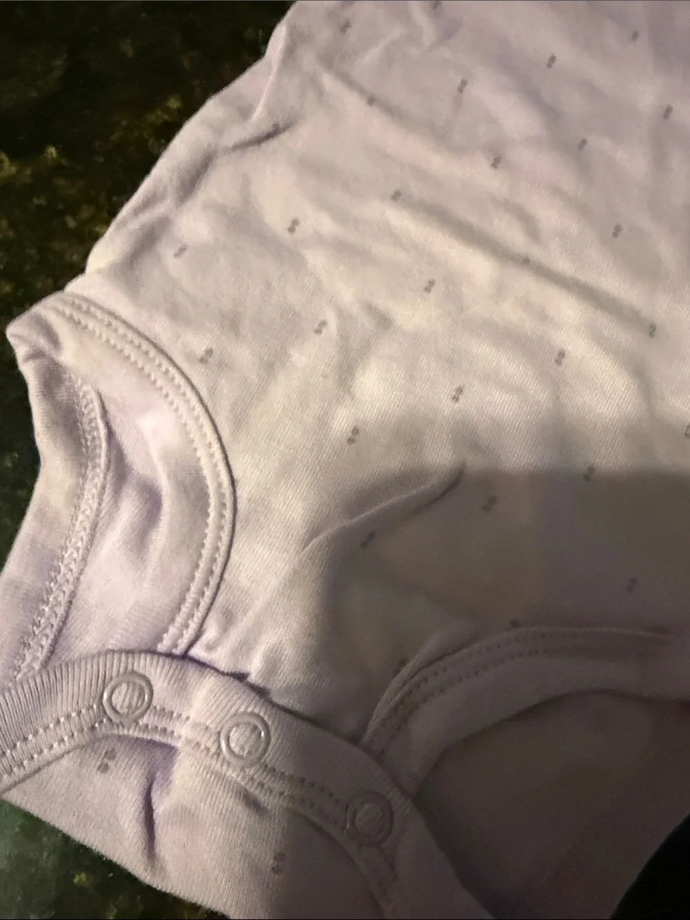 Carter's Lilac Short-Sleeve One-Piece Bodysuit - 3 Month LIKE NEW Ruffle Sleeve